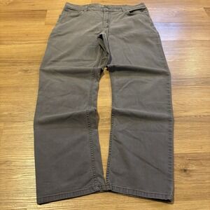 Carhartt Rugged Flex Work Pants Men's 38x34 Grey Relaxed Fit Canvas